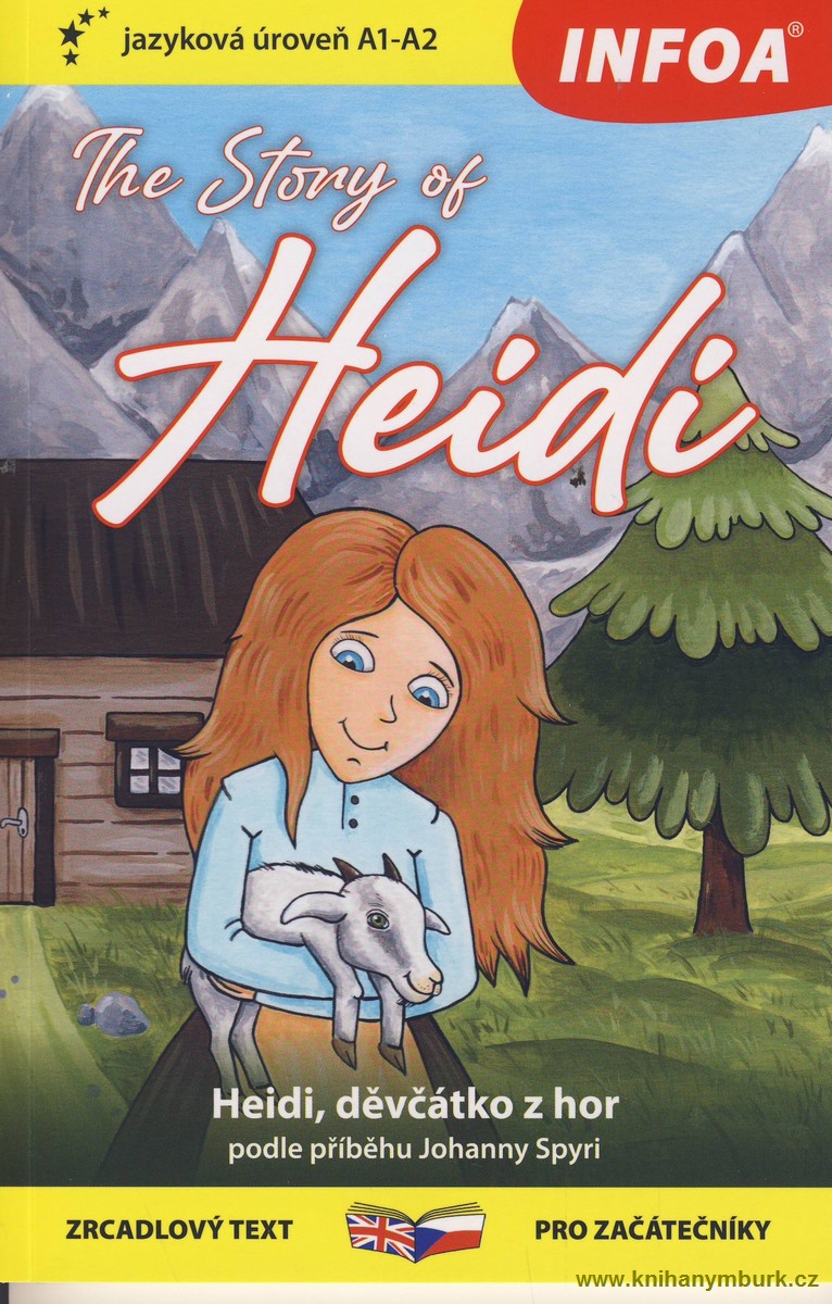 Heidi, děvčátko z hor zrcadlový text
